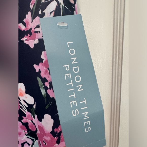 London Times Women's Printed Sleeveless Versatile Empire A-line Midi Dress NWT - Picture 5 of 9